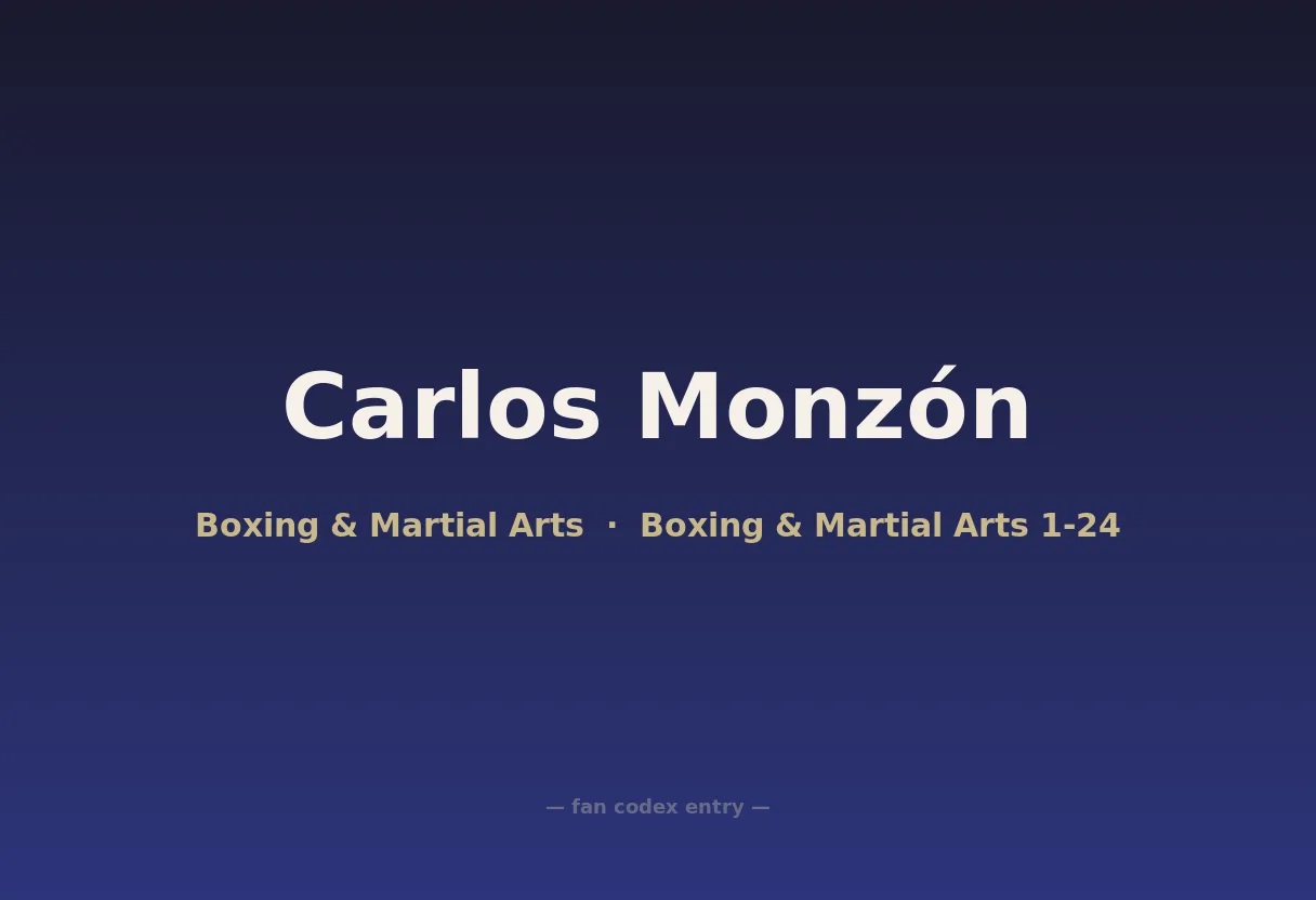 Carlos Monzón