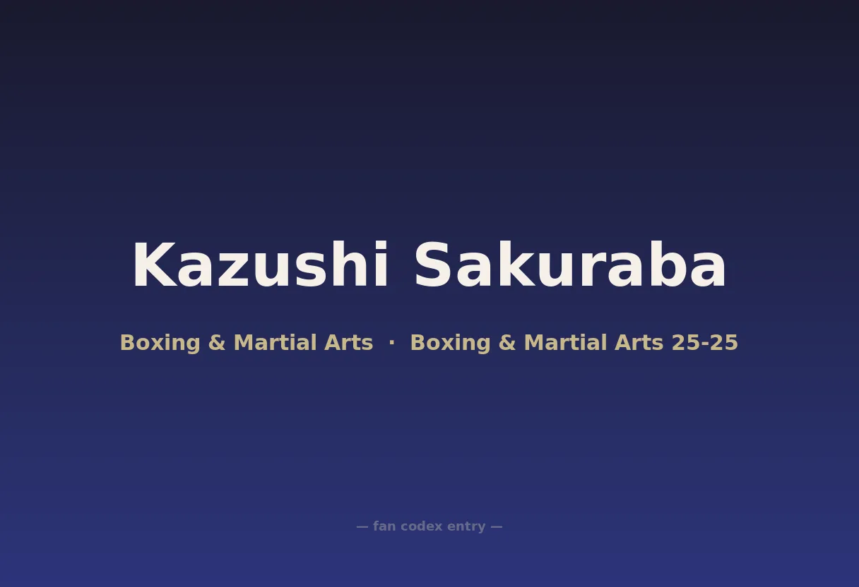 Kazushi Sakuraba